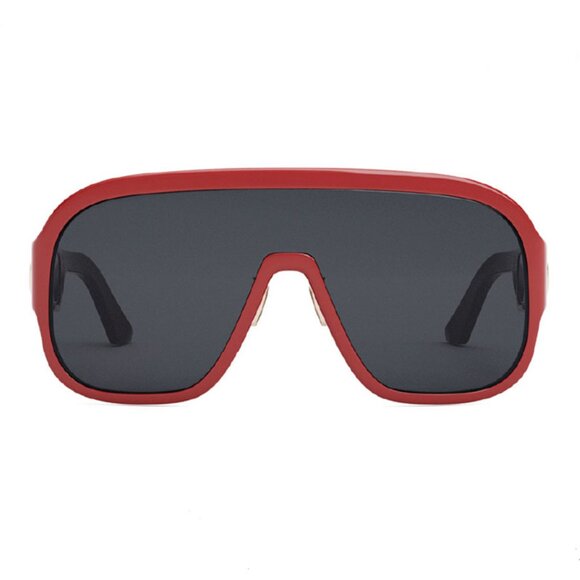 NEW AUTHENTIC DIORBOBBYSPORT M1U 35A0 RED GREY SHIELD WOMEN DIOR SUNGLASSES - Picture 2 of 3